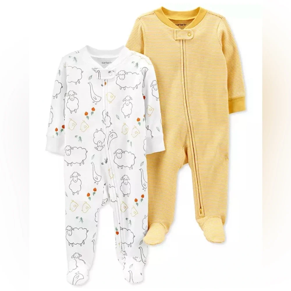 Carter's 2-Pack Zip-Up Cotton Sleep & Plays | 6M